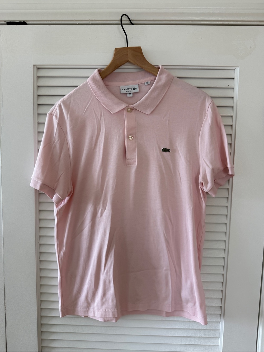 Lacoste Men’s Light Pink Short Sleeve Polo